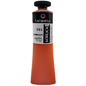 Tinta Acrílica para Tela 37ml 591 Vermilion - und