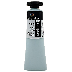 Tinta Acrílica para Tela 20ml 593 Azul Pálido - und