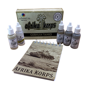 Kit Afrika Korps + Bloco 11X15cm - und