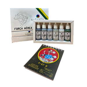Kit Força Aérea Brasileira + Bloco 11X15cm - und
