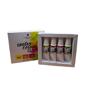 Kit AQUARELA FINE ARTS 4 CORES - NEONS - BISNAGAS DE 10ML CADA - UND
