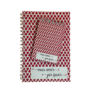 Kit Caderno + Bloco Mais Amor