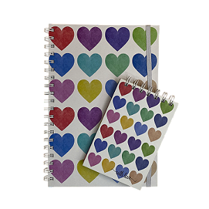 Kit Caderno + Bloco Color Heart