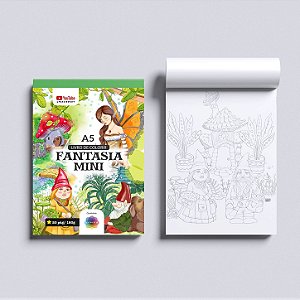 PRE VENDA Livro de Colorir Marcio Graff - A5 - Fantasia Mini - 20 páginas - und