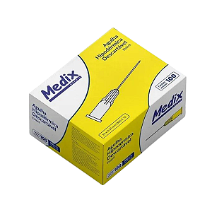 Agulha Hipodérmica Descartável 13X0,30mm 30G com 100un - Medix