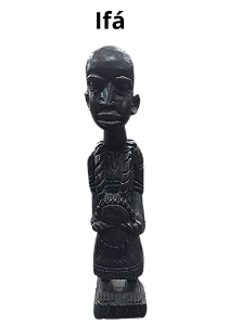 Estátua de Madeira - Orixas Imagens Africanas - 33cm