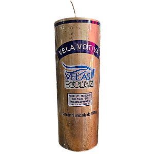 Velas 21 Dias Dourada - Votiva Ecoluz - Unidade