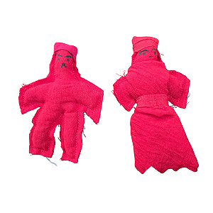 Boneco De Pano - Casal - Branco, Preto Ou Vermelho
