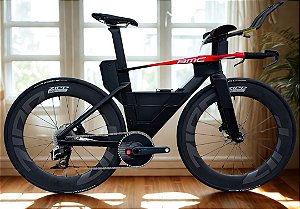 BICICLETA DE TRIATHLON BMC SPEEDMACHINE TM DISC RED