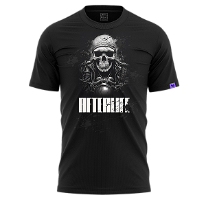 Camiseta Raving Skull Afterlife (Cor Preto)