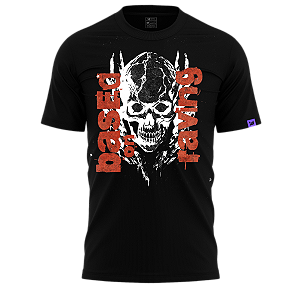 Camiseta Raving Skull Based (preto)