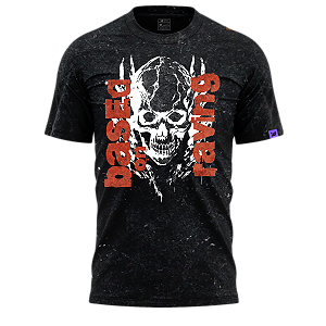 Camiseta Raving Skull Based (Marmorzado)