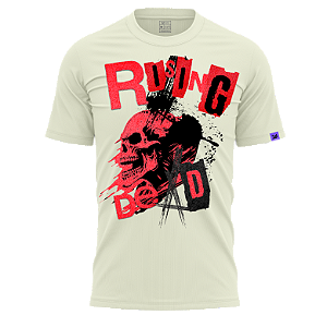 Camiseta Raving Skull Rising (Off white)