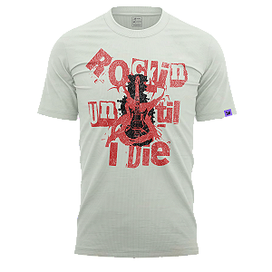Camiseta Casual Rockin' (Cor Off-White)