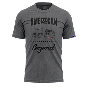 Camiseta Casual Legend (Estonado cinza)