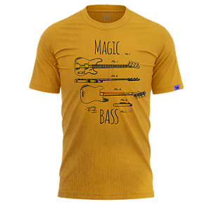 Camiseta Casual Magic Bass (Mostarda)