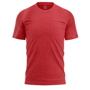 Camiseta Básica Vermelho Estonada 100% Algodão Premium