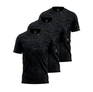 Kit Camisetas Básicas Algodão Sustentável Lisas Estonadas