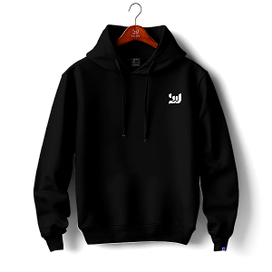 Moletom com capuz e bolsos laterais Raving Básico (Cor preto)