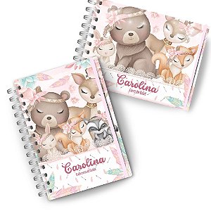 Kit Maternidade: ( Caderneta + Livro do Bebê)- Boho Floresta