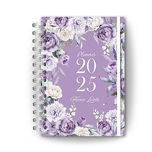 Planner 2025 : Floral Lilas