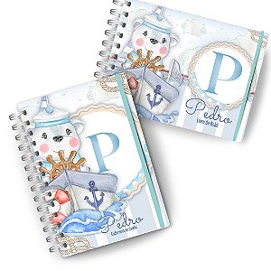 Kit Maternidade: ( Caderneta + Livro do Bebê) - Marinheiro Clean
