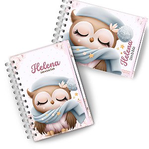 Kit Maternidade: ( Caderneta + Livro do Bebê)- Coruja 3D