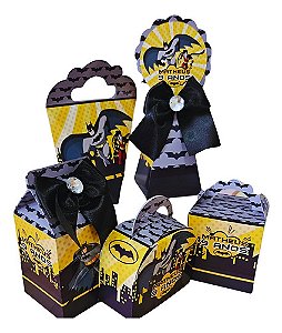 Kit 15 Festa Batman : Personalizados | Caixinha | Brindes