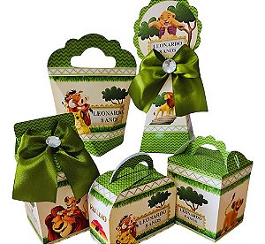 Kit 15 Festa Rei Leão : Personalizados | Caixinha | Brindes