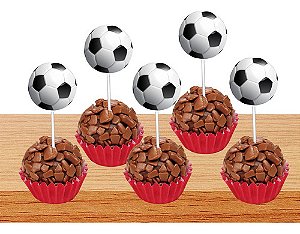 50 Tags Toppers Para Doces Docinhos Futebol M2