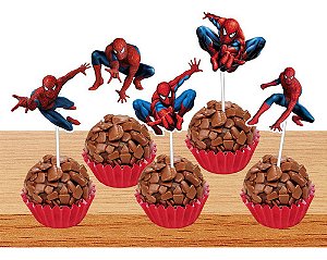 50 Tags Toppers Para Doces Docinhos Homem Aranha