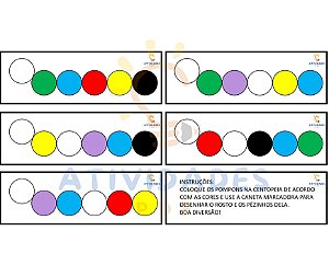 Jogo Pedagógico - Centopéia das Cores