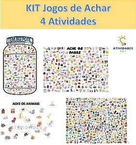 KIT - Jogos de Achar - 4 Atividades