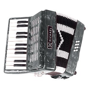 Acordeon Michael 08 Baixos ACM0822 PBK