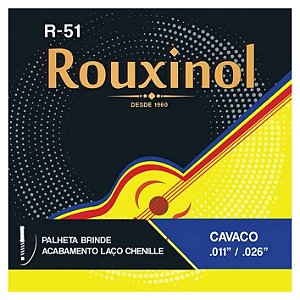 Encordoamento Rouxinol para Cavaquinho com acabamento Chenilhe R51
