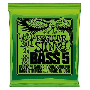 Encordoamento Ernie Ball 045 Regular Slinky para Baixo 5 Cordas