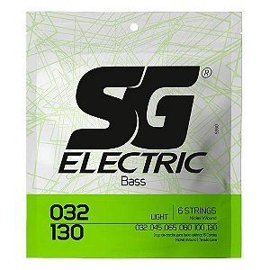 Encordoamento SG 032 Níquel para Baixo 6 Cordas Tensão Leve