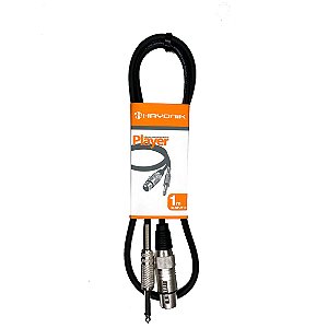 Cabo Hayonik Player Preto P10-XLR Femea de 01 metro