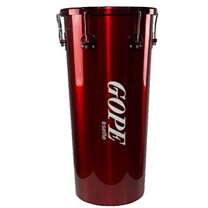 Rebolo Gope 12"X65cm Conico pele couro Selfie Cereja