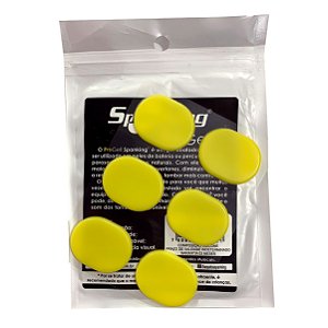 Abafador Pro Gell Spanking Amarelo p/ Bateria e Percussão pack com 06 unidades