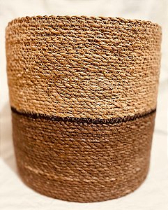 Cesto Culinas de Palha Natural - G -  38cmx38cmx36cm