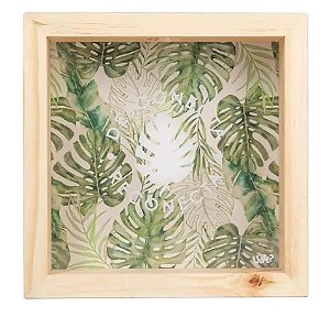 Quadro Cofre Square - Desconecte-se (22x22x5cm)
