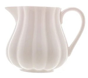 Leiteira Porcelana Petala Branca Matt 220 ml