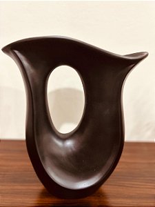 Vaso Belo Alto Preto Fosco