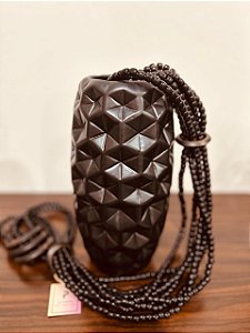 Vaso Diamante Preto Fosco
