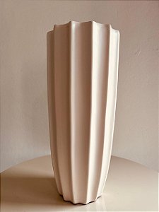 Vaso Boca Larga Atlantic Palha Fosco