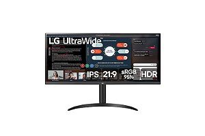 Monitor Gamer LG 34" Full HD, Ultrawide, 75Hz, 5Ms, HDMI, IPS, HDR10, Freesync - 34wp550-b