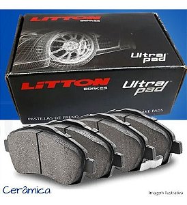 Pastilha Freio Traseira Cerâmica Citroen Jumpy 1.6 Turbo Furgão Minibus 2018/.. Peugeot Expert 1.6 2018/.. Fiat Scudo 1.5 2023/..