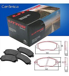 Pastilha Freio Dianteira Cerâmica Gm Cobalt 1.4 1.8 Ls Lt Ltz C/Abs 2012/2017 Sonic 1.6 Lt Ltz Hatch Sedan 2012/.. Spin 1.8 8V Lt Ltz 2012/2017