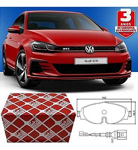 Pastilha Freio Dianteira Vw Golf Gti 2.0 Mk7 2014/.. Tiguan AllSpace 1.4 250 Confortline 2.0 350 Rline Audi A3 Q3 TT